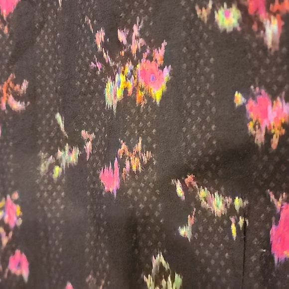 Pam & Gela Neon Ditsy Dress sz Small - Picture 14 of 15